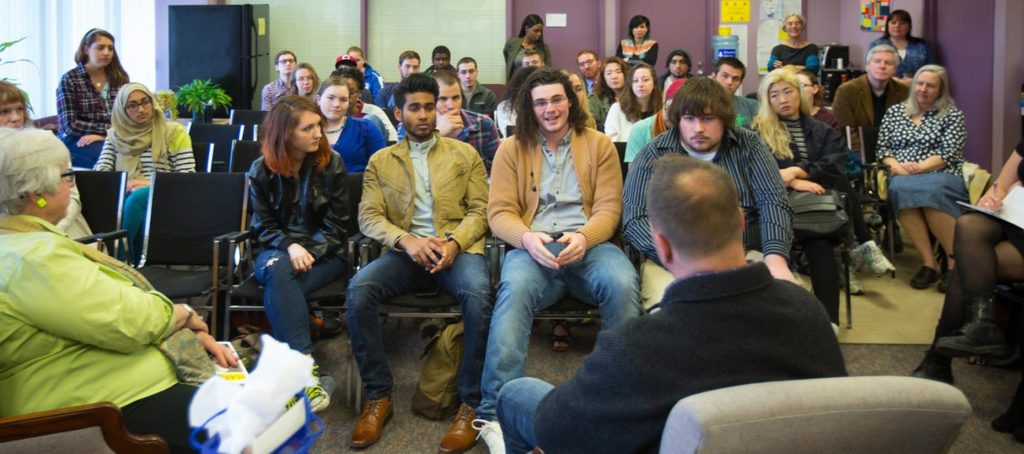 View of students in a lecture