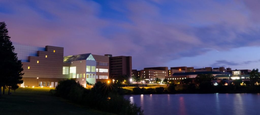 Lake LaSalle at night