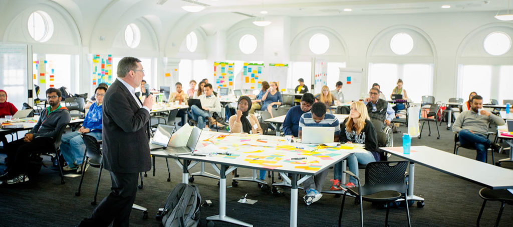 Global Innovation meeting in Hayes Hall