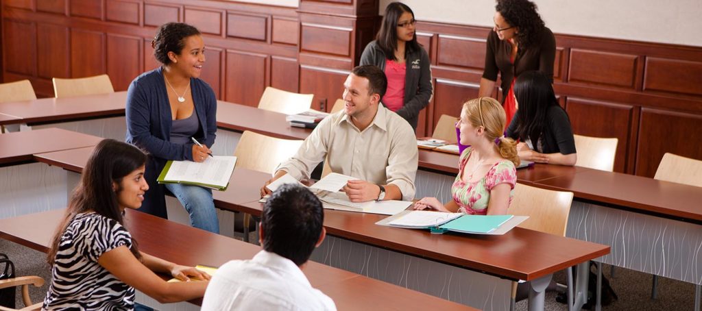 Students at the Honors College in Capen Hall