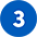 Blue circle with number three inside in white.