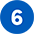 Blue circle with number six inside in white.