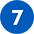 Blue circle with number seven inside in white.