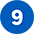 Blue circle with number nine inside in white.